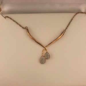 Gold plating 1/10ct Diamond Necklace